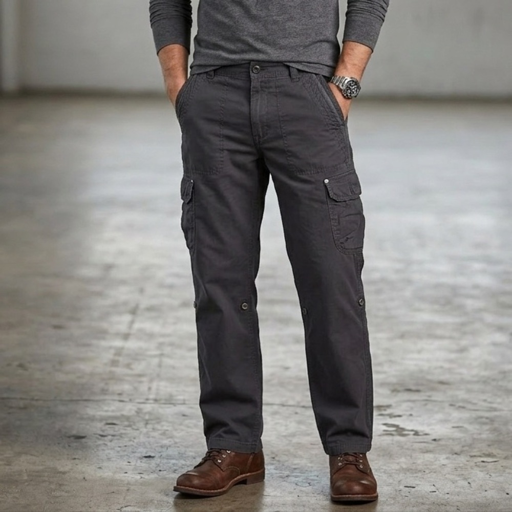 Calvin Klein Men's Dark Gray Cargo Pants P10